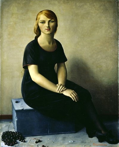 Yvonne in Velvet Dress by Francois Barraud